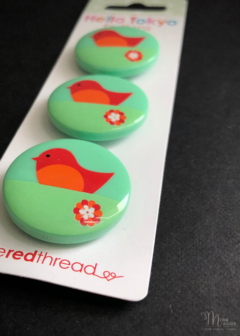 Birdie Hello Tokyo Buttons 32mm