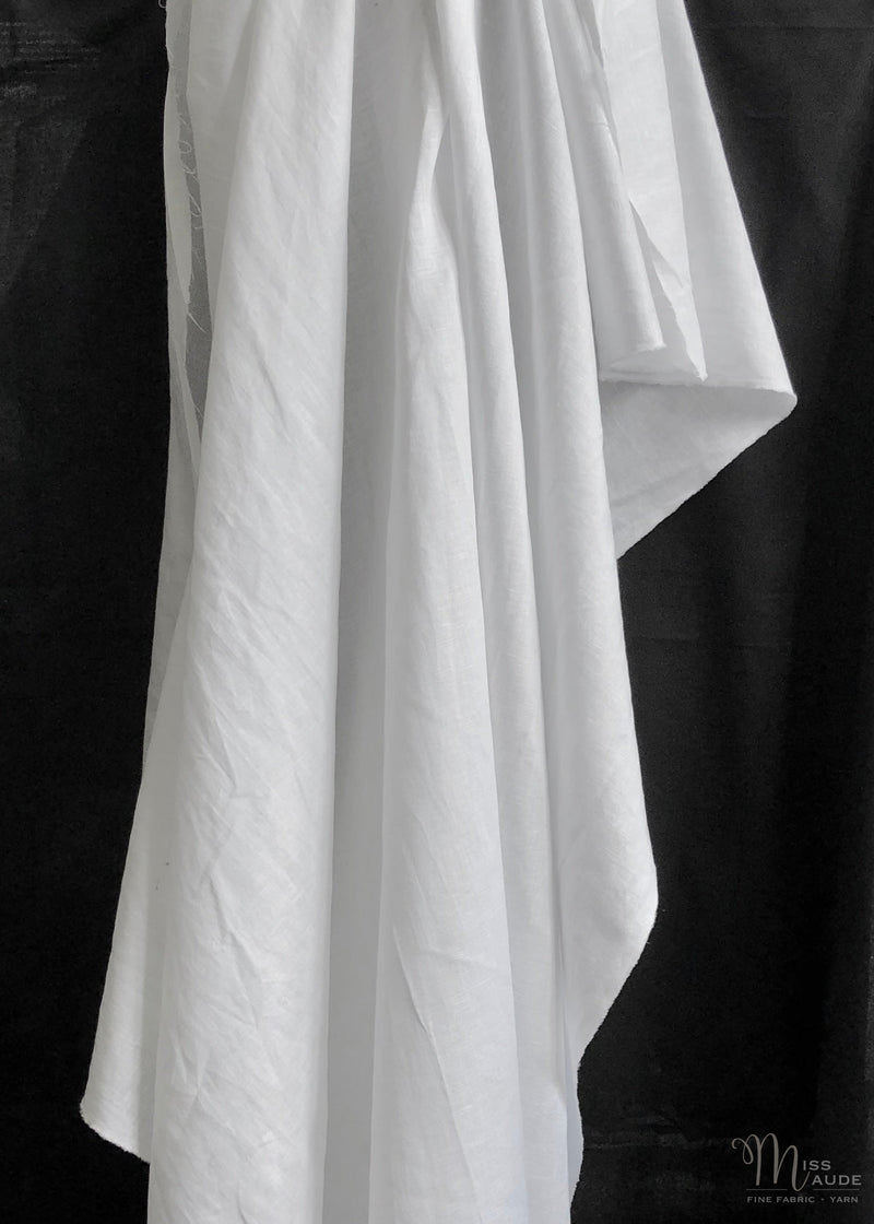 Laundered Linen Cotton - Bright White