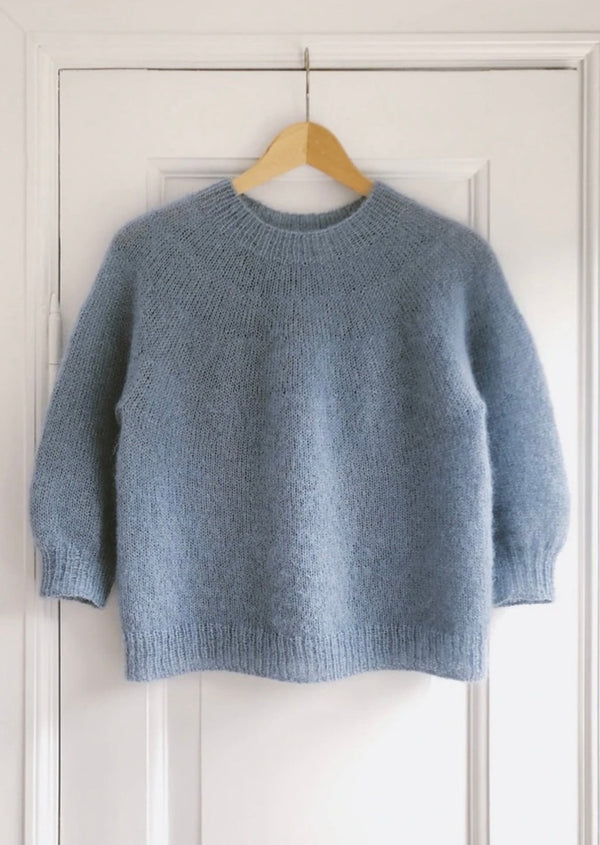 Novice Sweater - Mohair Edition, Adult. Petite Knit. Knitting Pattern