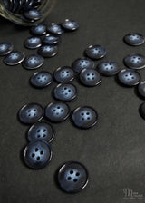 Navy Tonal Buttons Polished 15mm, 20mm