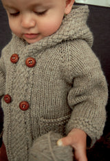 Latte Coat, Frogginette. Print Knitting Pattern