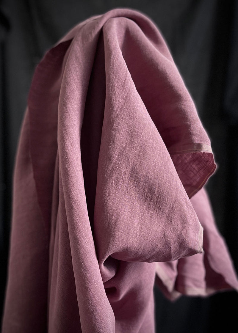 Light Weight Laundered Linen - Mountbatten Pink