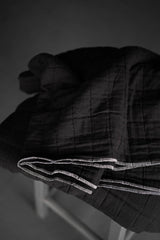 Lunar Black Jacquard Cotton