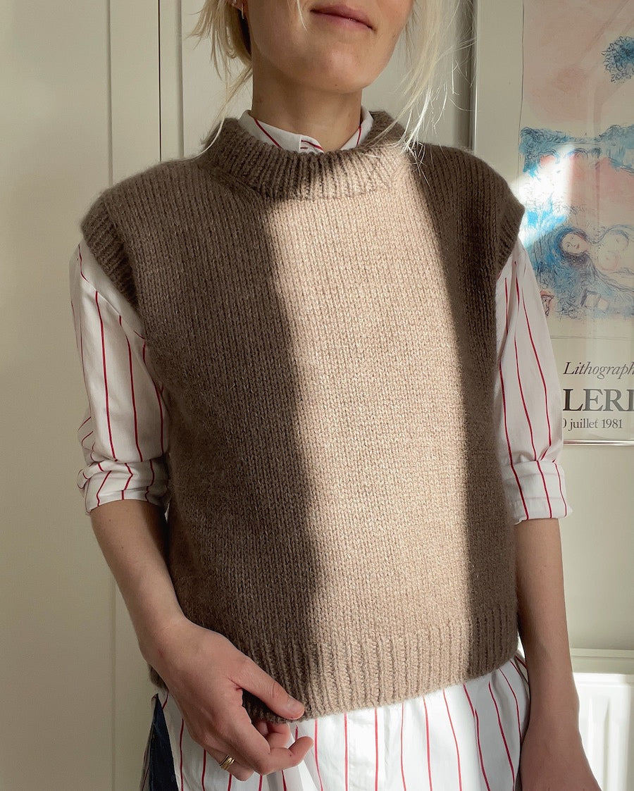 Novice Slipover, Petite Knit. Knitting Pattern