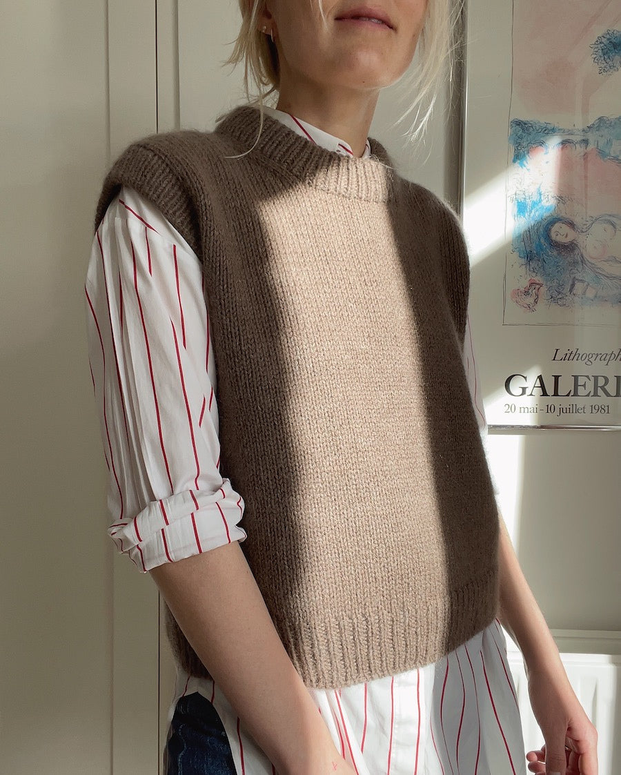Novice Slipover, Petite Knit. Knitting Pattern