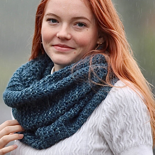 Paris is Calling Cowl, Wool and Water Knits. Print Knitting Pattern