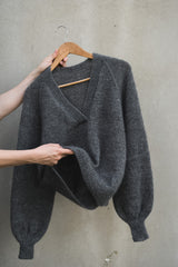 Mohair Weekend Sweater, Ruke Knit. Print Knitting Pattern