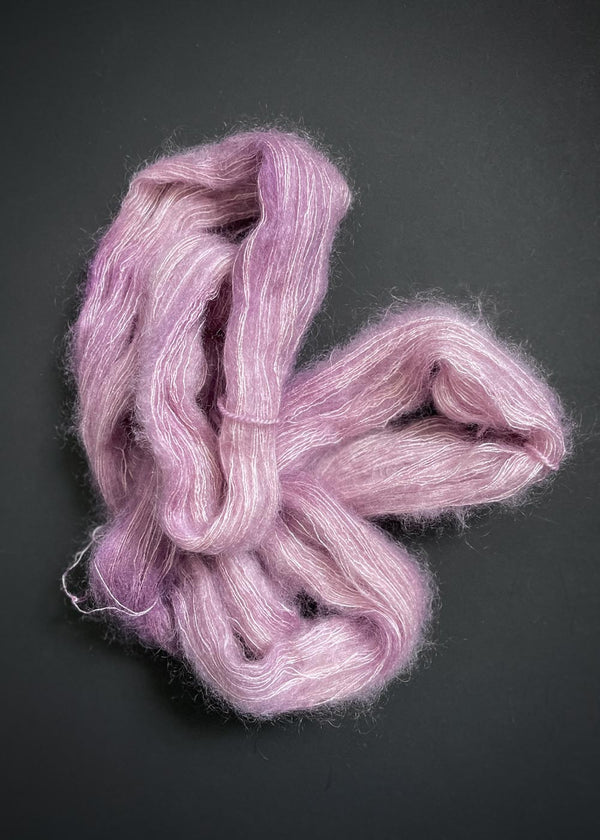 Prosper Yarn. Mint Mohair Silk Lace, Blossom