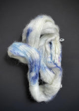 Prosper Yarn. Mint Mohair Silk Lace, Broken Pen