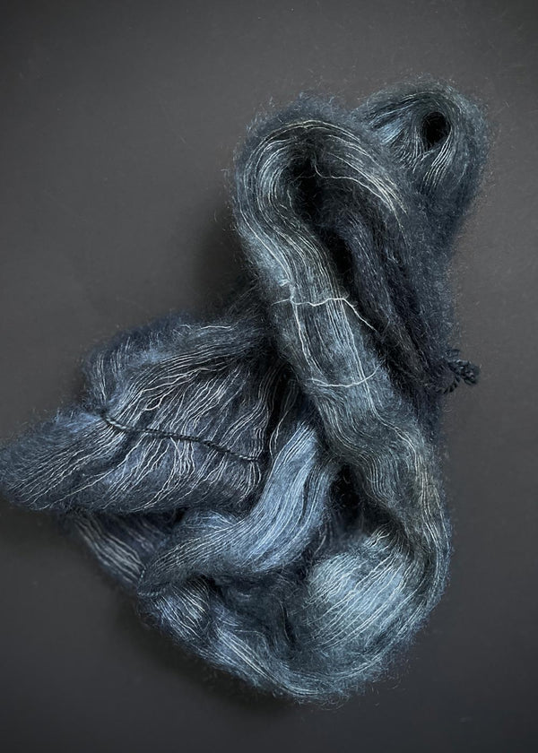 Prosper Yarn. Mint Mohair Silk Lace, Loch