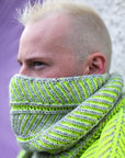 Briochevron Cowl & Scarf, by Westknits. Print Knitting Pattern