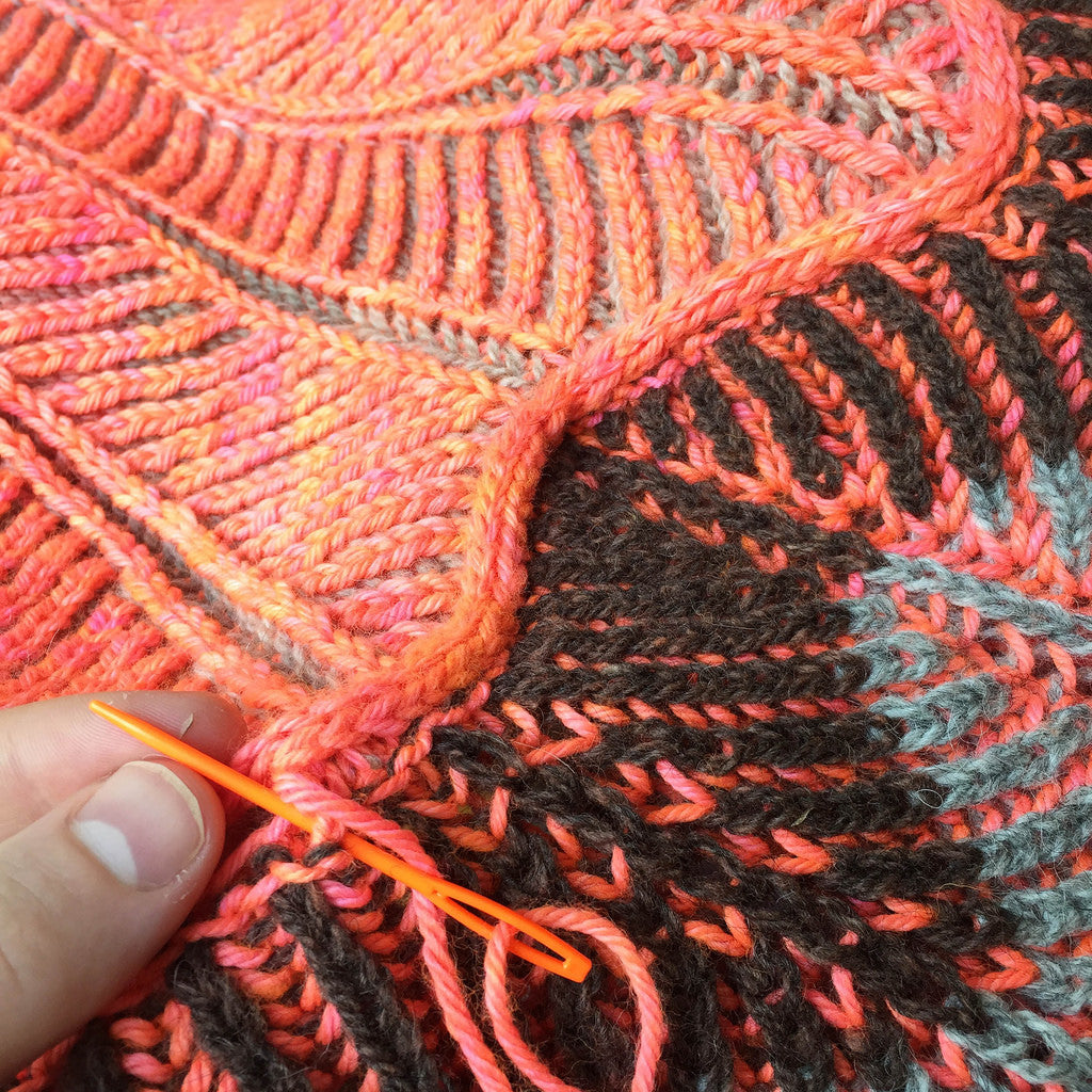 Briochevron Cowl &amp; Scarf, by Westknits. Print Knitting Pattern