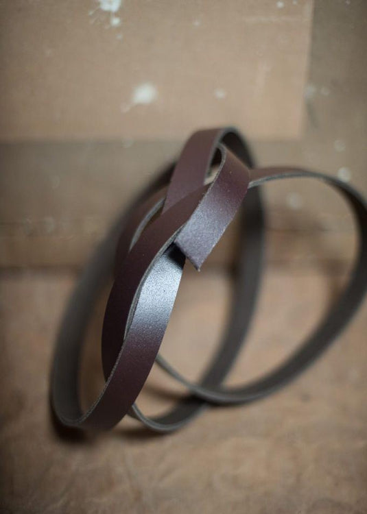 Split Cowhide Leather Strapping 3/4"