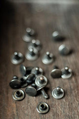 Double Headed Rivets - pack of 20. Antique Bronze.  9mm
