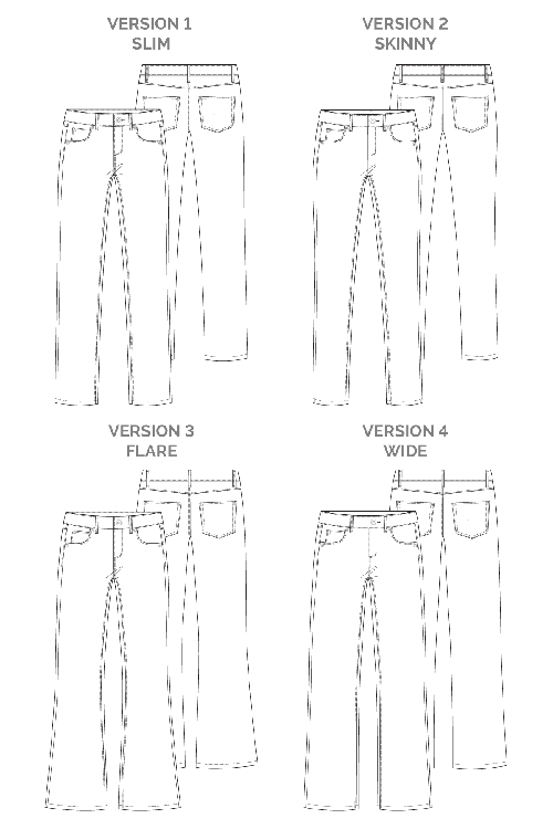 Megan Nielsen Ash Stretch Jeans