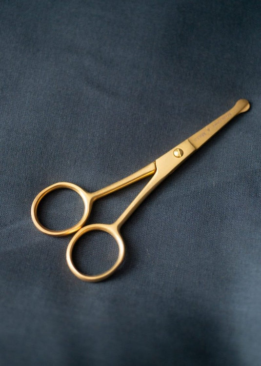 Short Blade Saftey gold plated scissors.