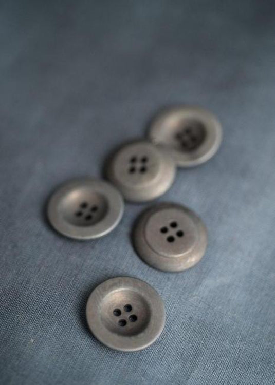 Grey Corozo Buttons. 14mm, 18mm, 22mm
