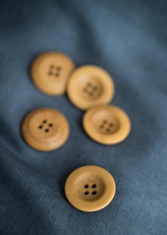 Gold Corozo Buttons 14mm, 18mm, 22mm