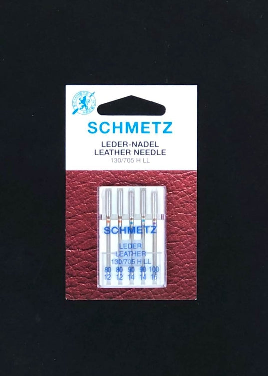 Schmetz Sewing Machine Needles - Leather, Assorted Sizes.