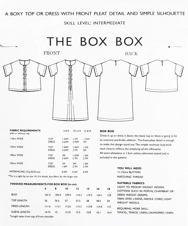 Merchant &amp; Mills Box Box Dress and Top