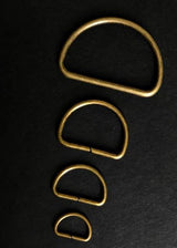 Antique Brass D Ring - 1/2 inch / 13mm