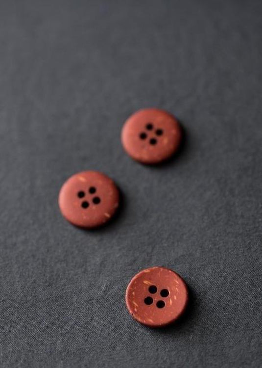 Brick Speckles Button 18mm