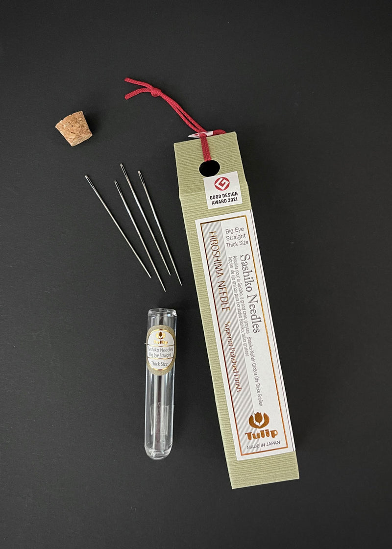 Sashiko Needles, Tulip Hiroshima - A Threaded Needle