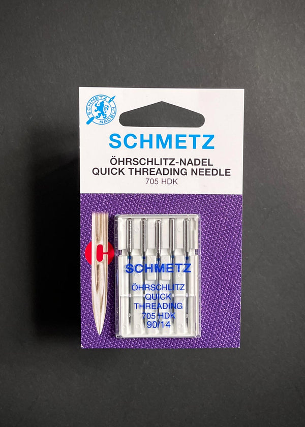 Schmetz Sewing Machine Needles - Quick Threading 90/14
