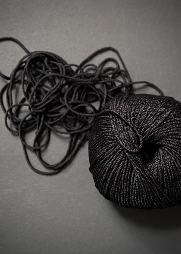 Sesia Yarn. Nordica Merino 8ply. Black