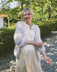 Sunday Cardigan - Mohair Petite Knit. Knitting Pattern