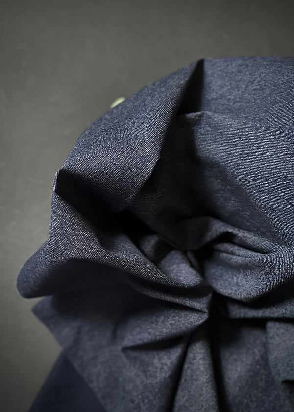 Textured Indigo Stripe, Japanese Cotton