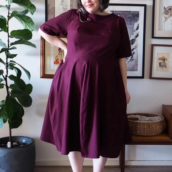 The Assembly Line Tulip Dress Printed Sewing Pattern Miss Maude