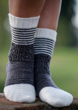 Two Colour Socks, Joji. Print Knitting Pattern