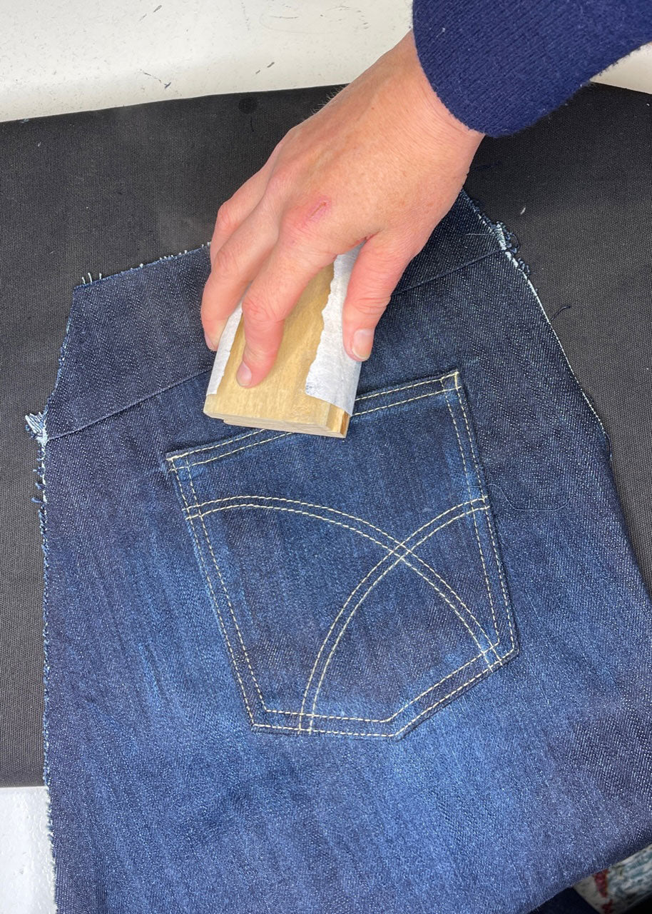 Sandpaper for Distressing Denim
