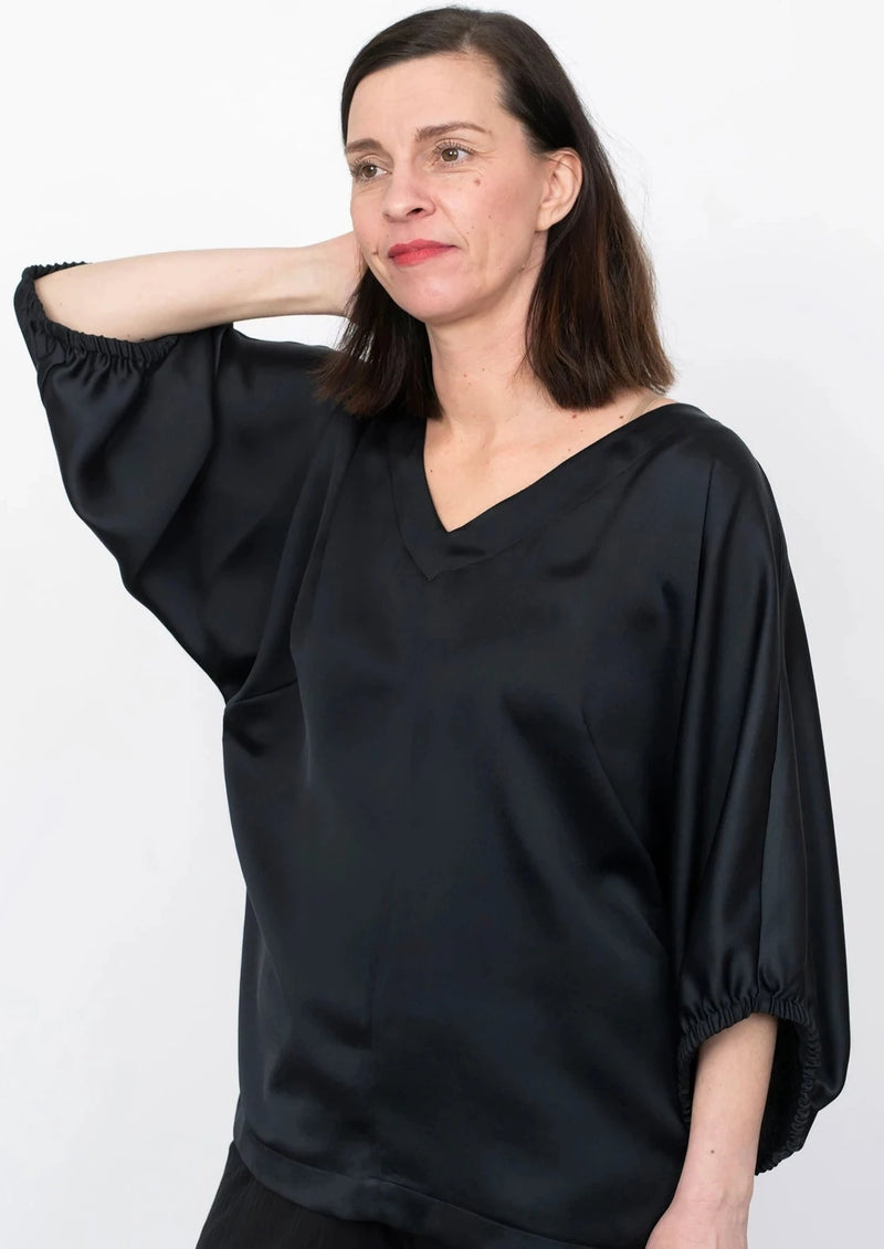The Assembly Line - V-Neck Cuff Top