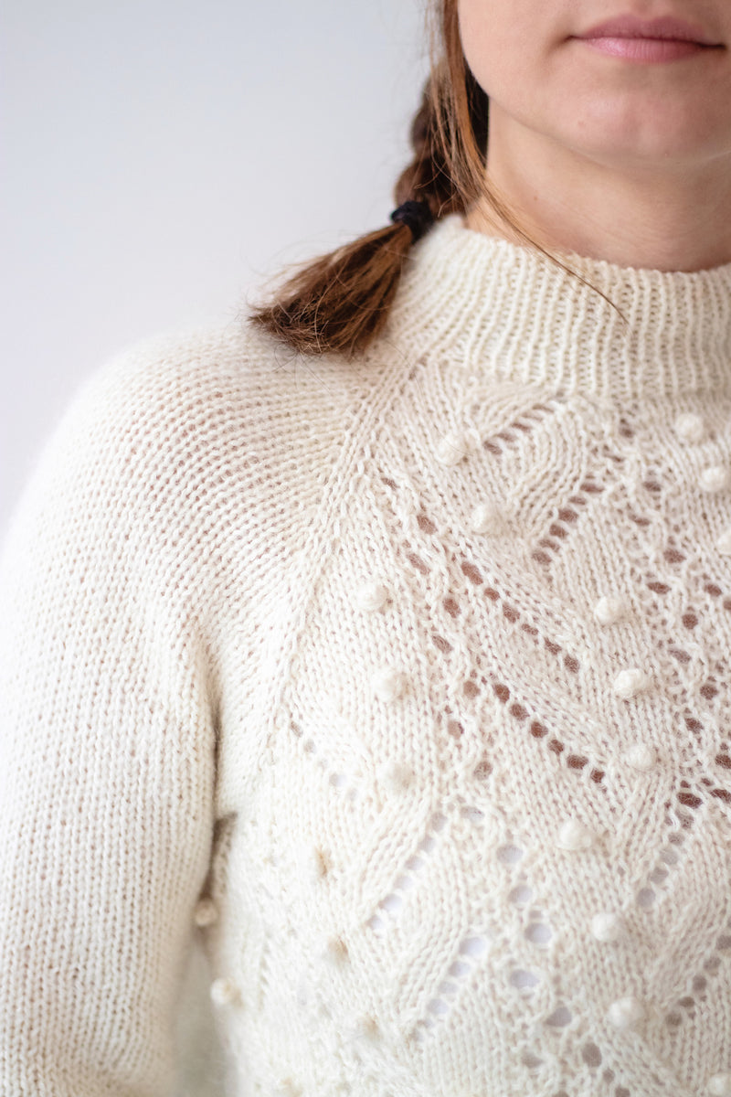 Wisteria Sweater, Along Avec Anna. Knitting Pattern