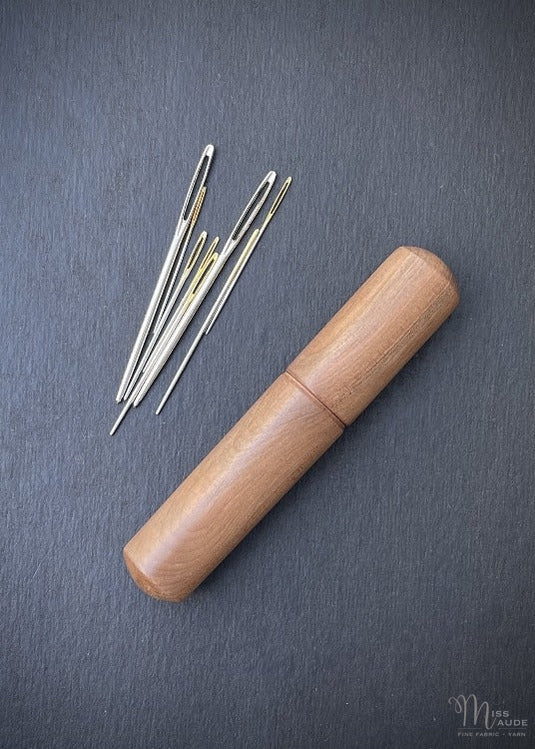 Hand Crafted Wooden Needle Case