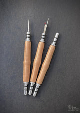 Hand Crafted Wooden Tailor's Awl & Seam Ripper