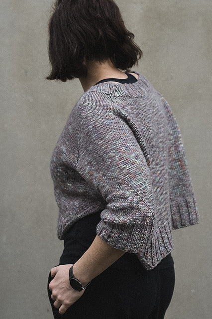 Yoga Sweater, Ruke Knit. Print Knitting Pattern