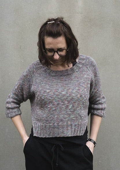 Yoga Sweater, Ruke Knit. Print Knitting Pattern