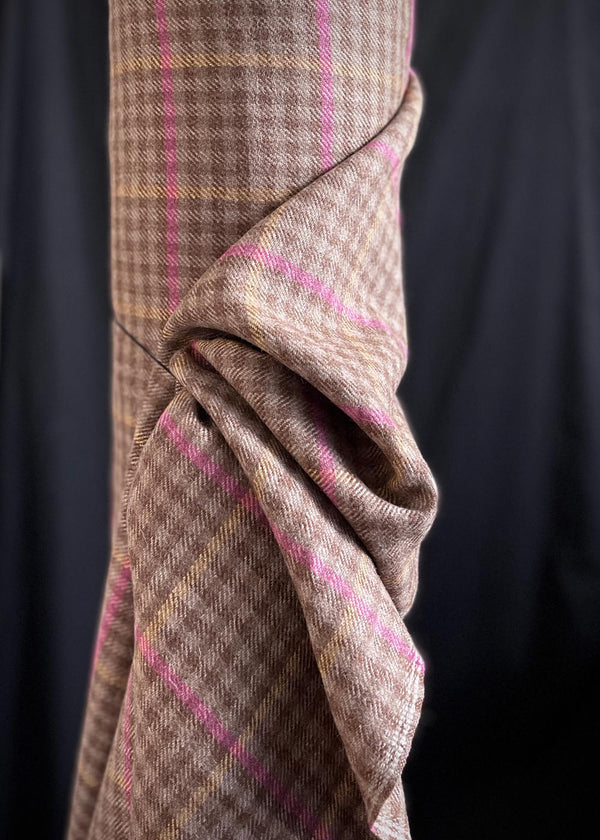 Yorkshire Tweed - Brown Pink Check